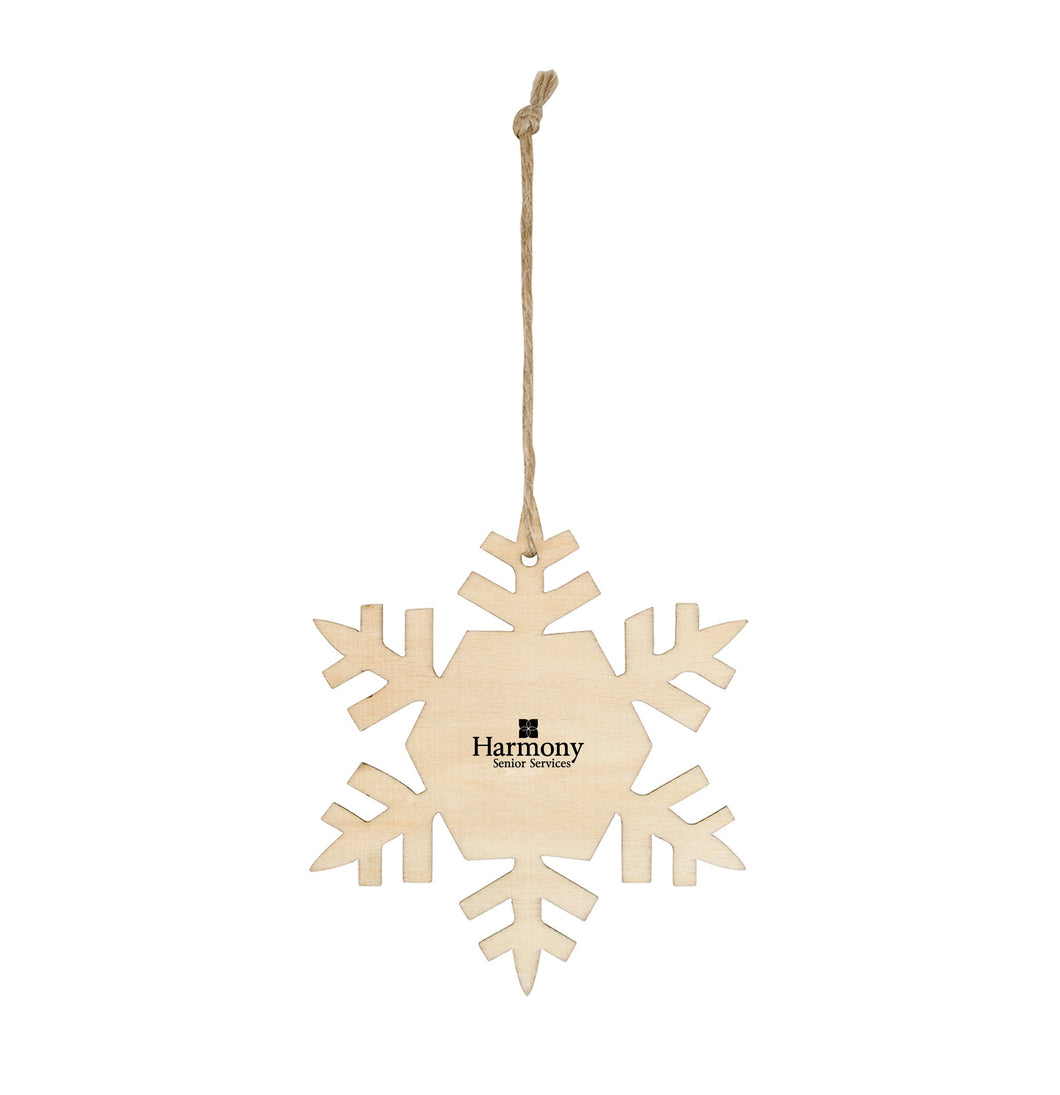 Snowflake Wood Ornament