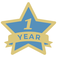 Load image into Gallery viewer, Anniversary Pin 1" x 1"
