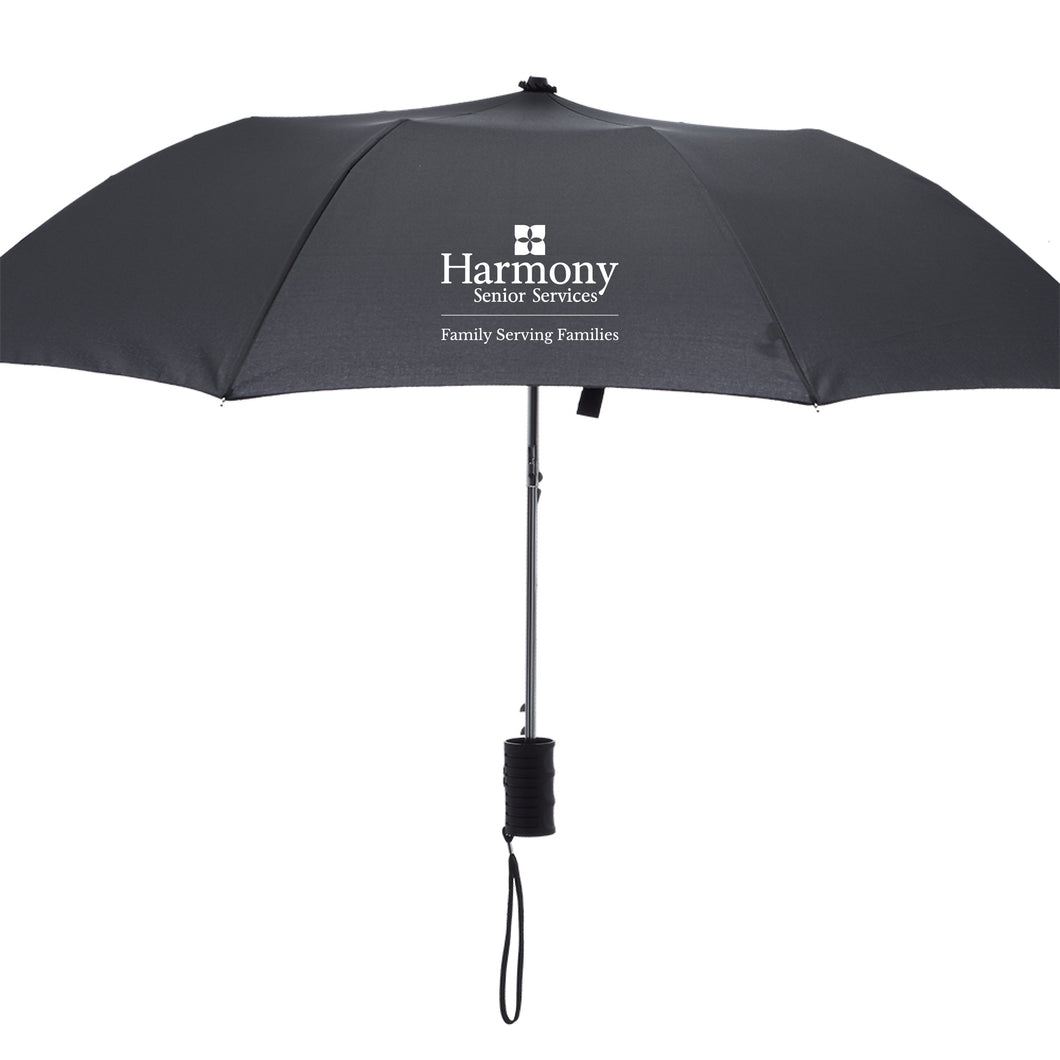 Compact Manual Folding Umbrella in Black - $17.00